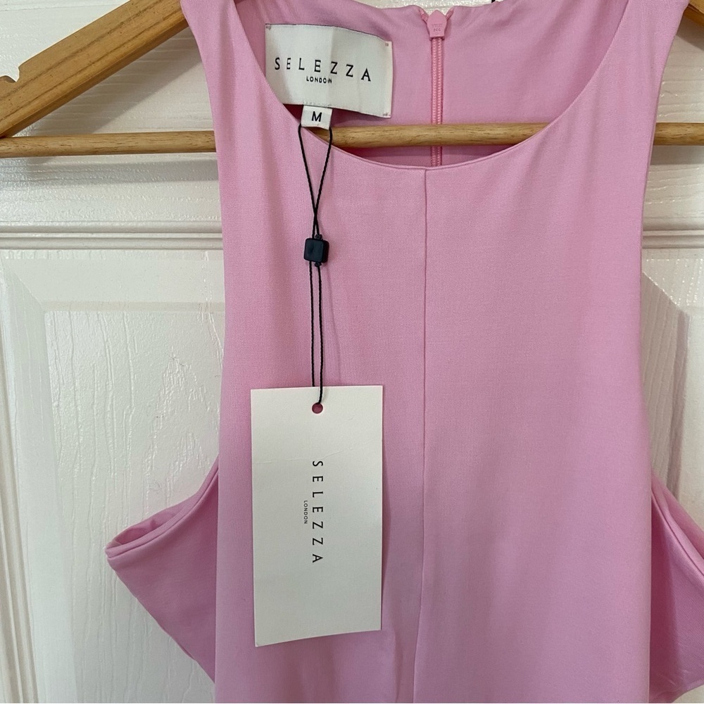 Selezza NWT Aslin Catsuit Jumpsuit One Piece Pink Size 6 Medium - Picture 6 of 9